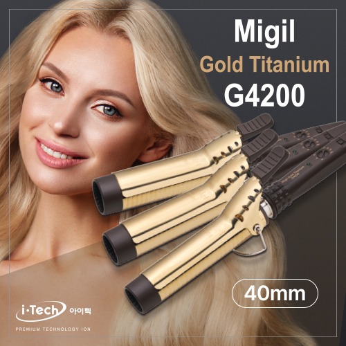 [아이텍] 미길 골드 티타늄 아이롱 G4200 40mm