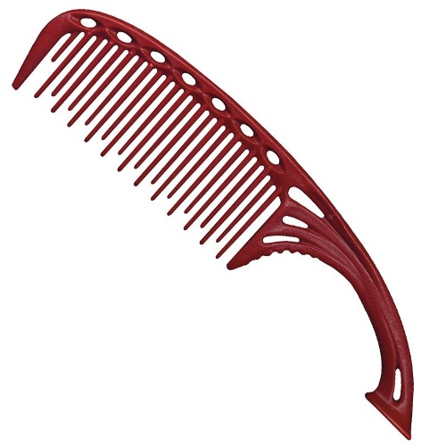 [Y.S.PARK] 샴푸&amp;염모제 빗(Tint Combs &amp; Shampoo Brush) YS-605 레드(Red) 215mm