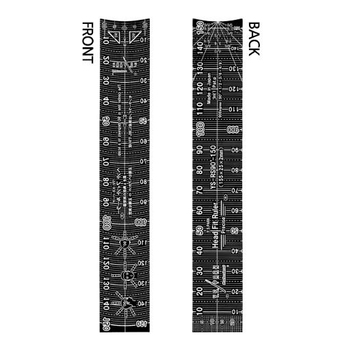 [Y.S.PARK] 헤드핏룰러 YS-RS90°-150 小（각도90도）Head Fit Ruler